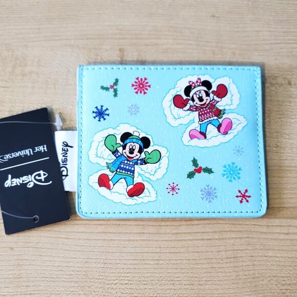 Her Universe x Disney Mickey and Minnie Snowday Cardholder - Picture 1 of 2